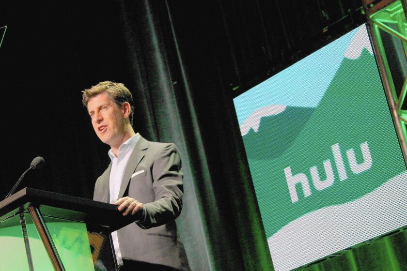 Craig Erwich, SVP and Head of Content at Hulu, speaks onstage at the Hulu 2015 Summer TCA presentation.