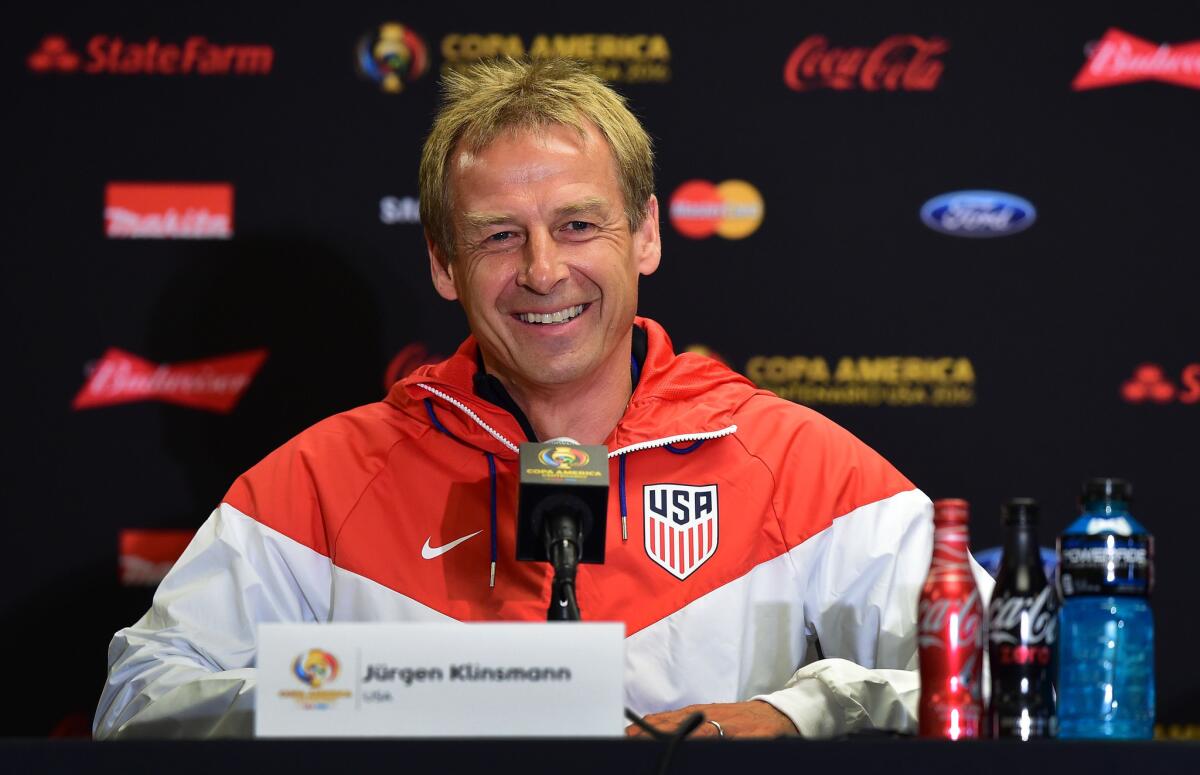 U.S. Coach Juergen Klinsmann believes that facing Argentina and Lionel Messi is a challenge that can be overcome.