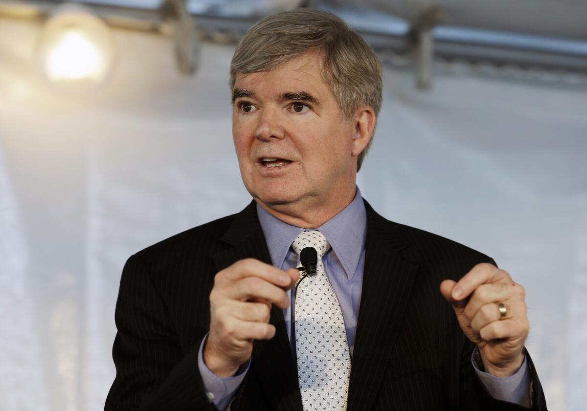 NCAA President Mark Emmert, shown in April, touted the improved classroom success of the NCAA's student-athletes.