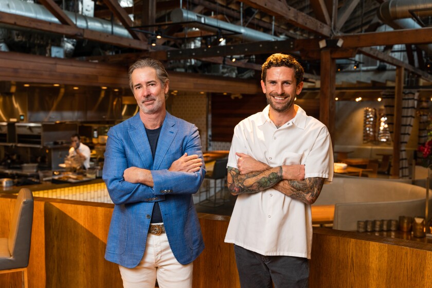 Mike Rosen, proprietario di Juniper & Ivy, con lo chef esecutivo Anthony Wells.