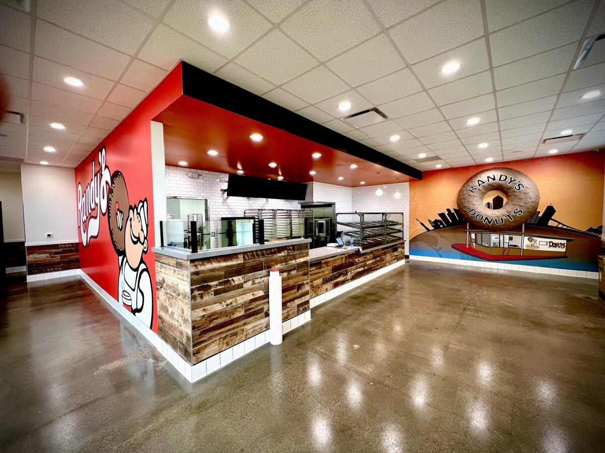 The interior of the new Randy's Donuts location in Kearny Mesa. 