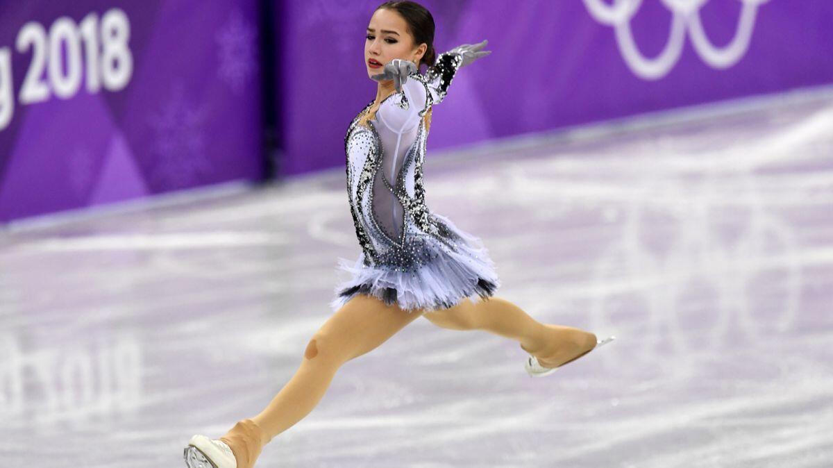 Russia's Alina Zagitova competes in the women's single skating short program of the figure skating event during the Pyeongchang 2018 Winter Olympic Games on Wednesday.