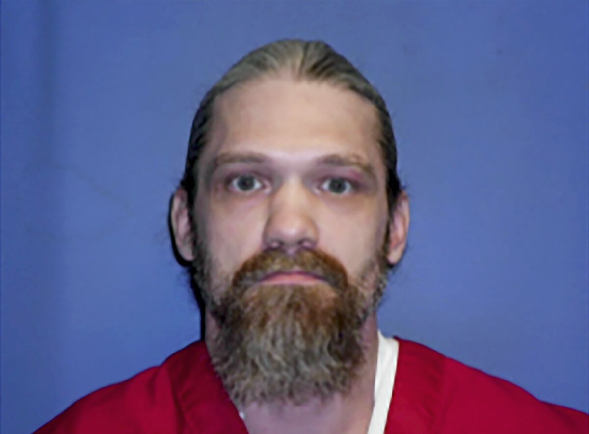 This undated file photo provided by the Mississippi Department of Corrections shows death row inmate Blayde Grayson. A state circuit judge issued an order Monday, April 11, 2022, saying Grayson told her under oath that he wants to keep appealing his case. That was a reversal from when Grayson told the state Supreme Court in December 2021 that he wanted to relinquish all appeals and request an execution date. Justices ordered King to put Grayson under oath to say what he wants. (Mississippi Department of Corrections via AP, File)