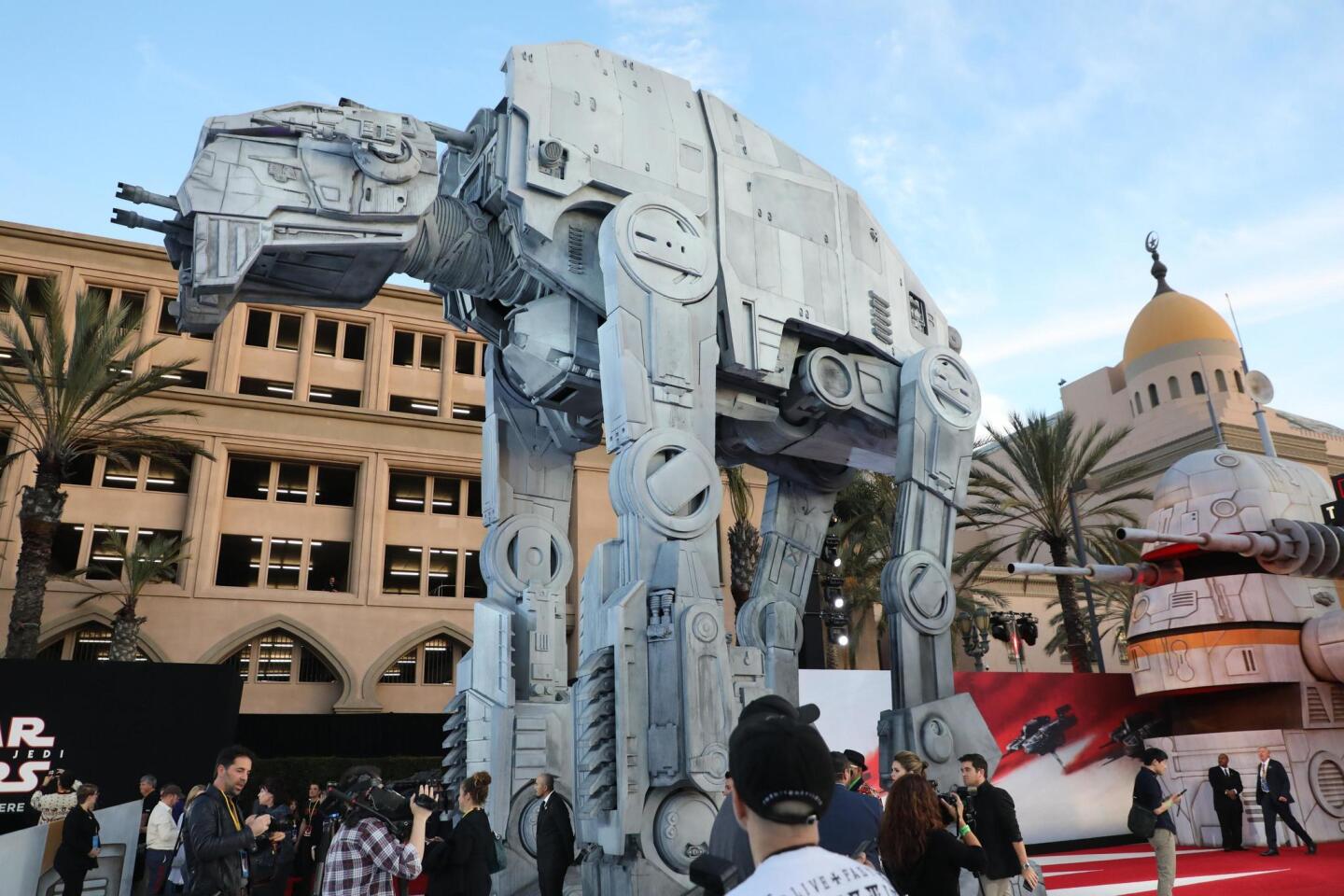 Star Wars: The Last Jedi world premiere red carpet in Los Angeles