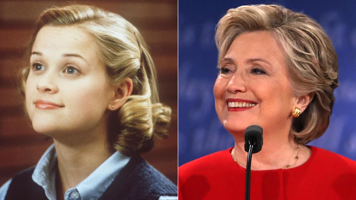 Did Hillary Clinton encounter a Tracy Flick effect? In 1999’s “Election” Reese Witherspoon’s school government campaign affronts a male teacher.