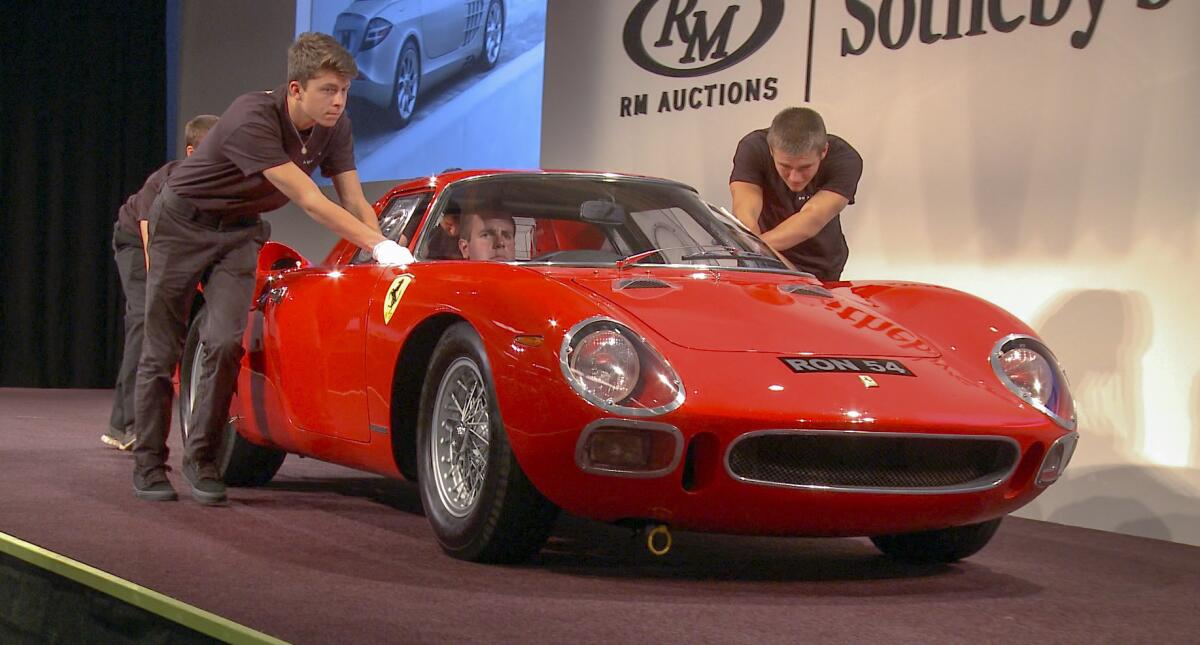A 1964 Ferrari 250 LM sold for $17.5 million at RM Sotheby's on Aug. 17 at Monterey Car Week.