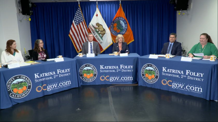 A panel of Orange County officials discuss the emergency housing voucher program.