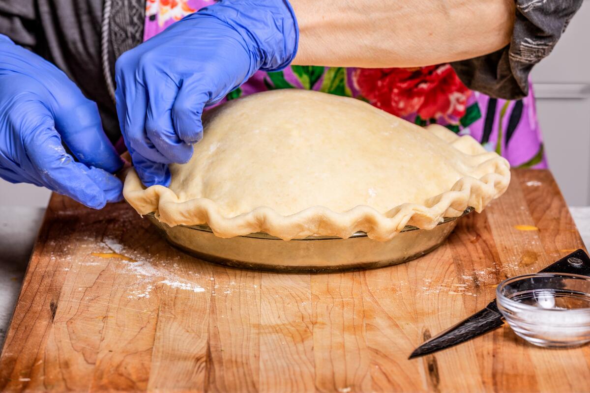 Making an Abundant Chicken Potpie in the LA Times Test Kitchen