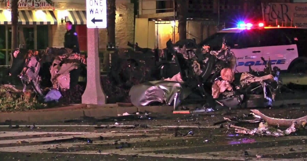 Driver killed, passenger injured when car crashes after highspeed