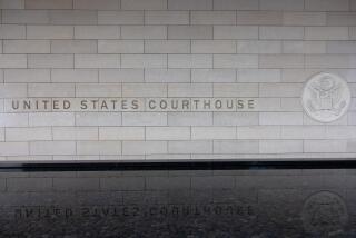 Los Angeles, CA - November 07: The United States Courthouse, also known as the First Street U.S. Courthouse, at 350 W. 1st St., in downtown Los Angeles, CA, Tuesday, Nov. 7, 2023. (Jay L. Clendenin / Los Angeles Times)