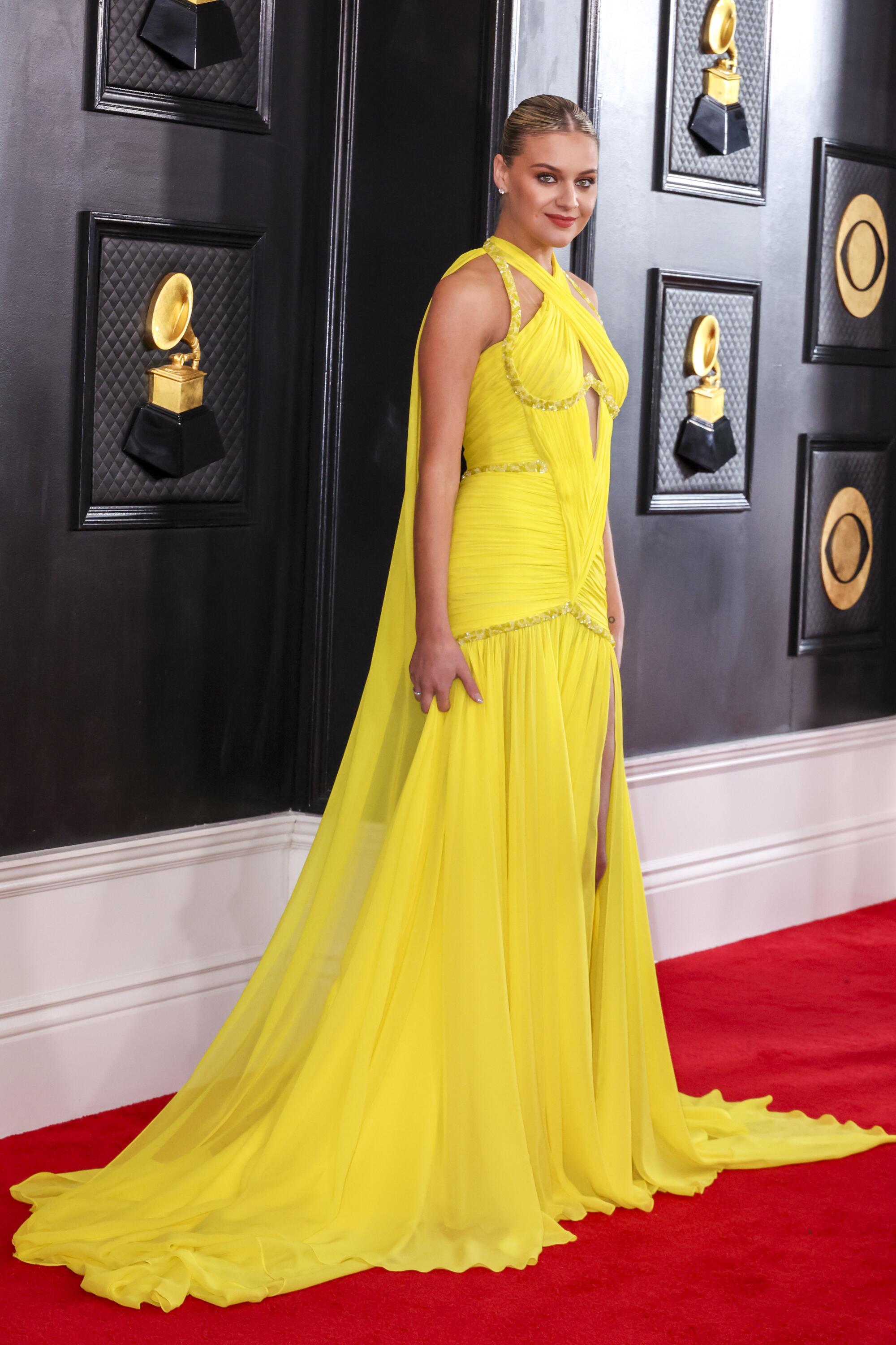 Kelsea Ballerini Red carpet arrivals at the 65th Grammy Awards