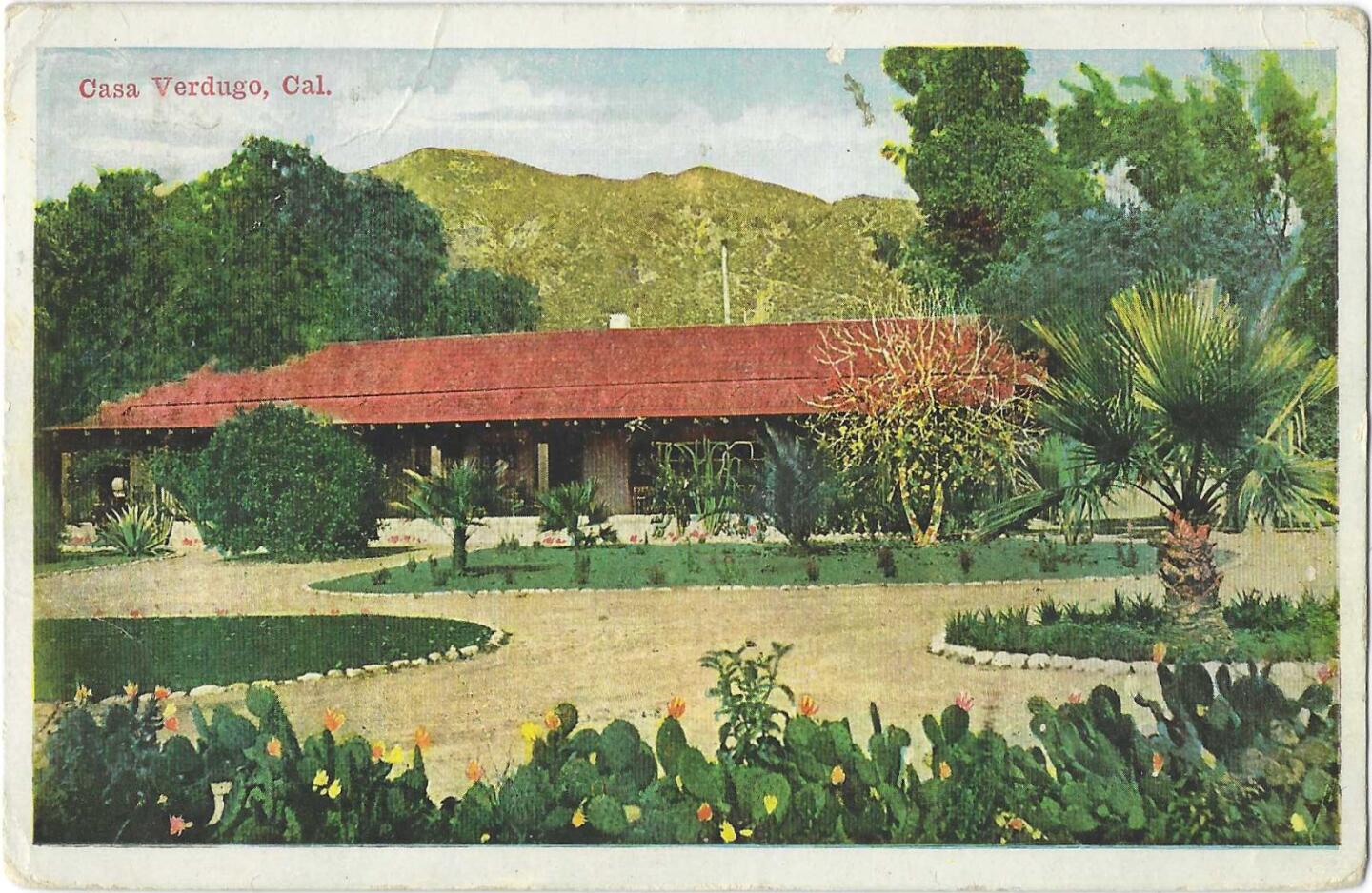 Another postcard of Casa Verdugo