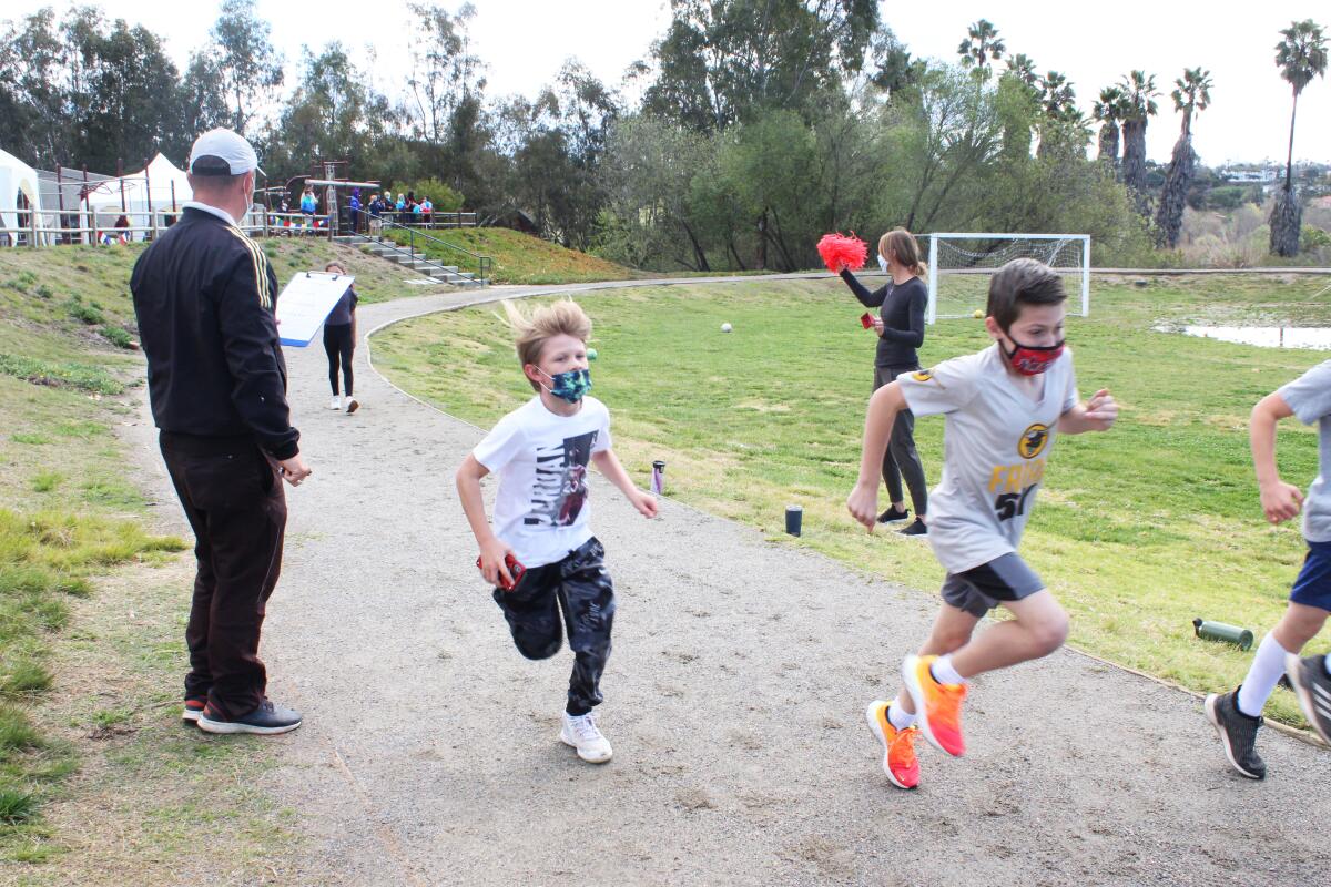 The Encinitas Country Day School held its annual Jogathon to raise funds for Gift of Life International.