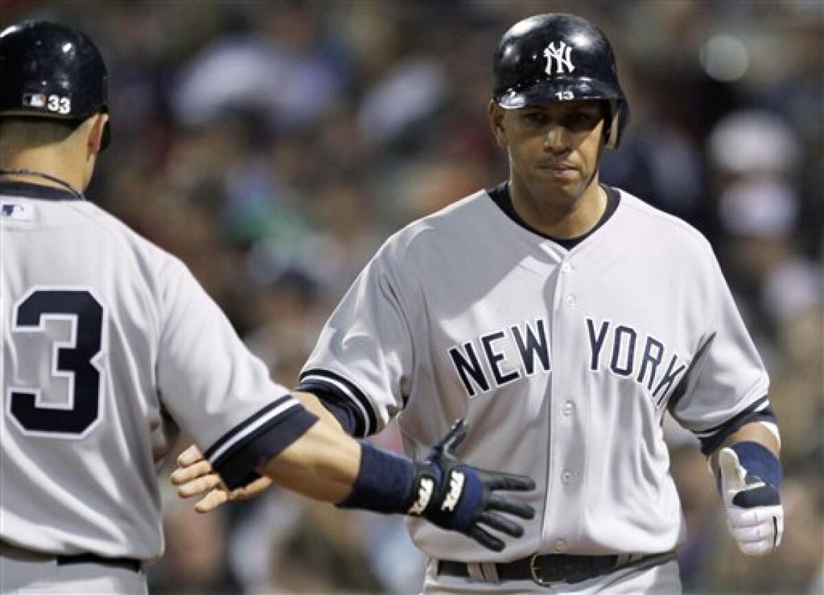 Photo: Boston Red Sox Kevin Youkilis hits a 2-run homer at Yankee