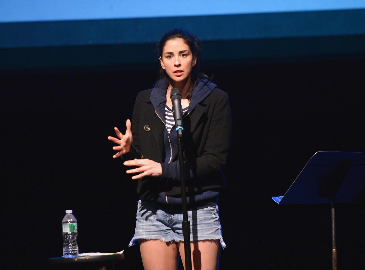 Sarah Silverman performs onstage in New York City.