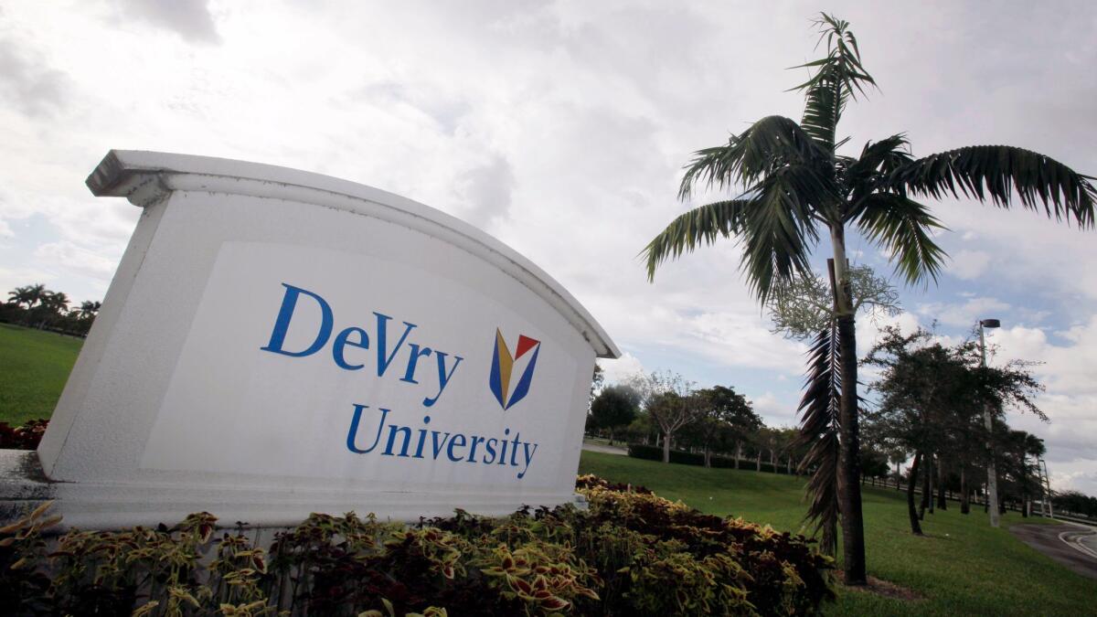 DeVry University has more than 50 locations in the U.S.