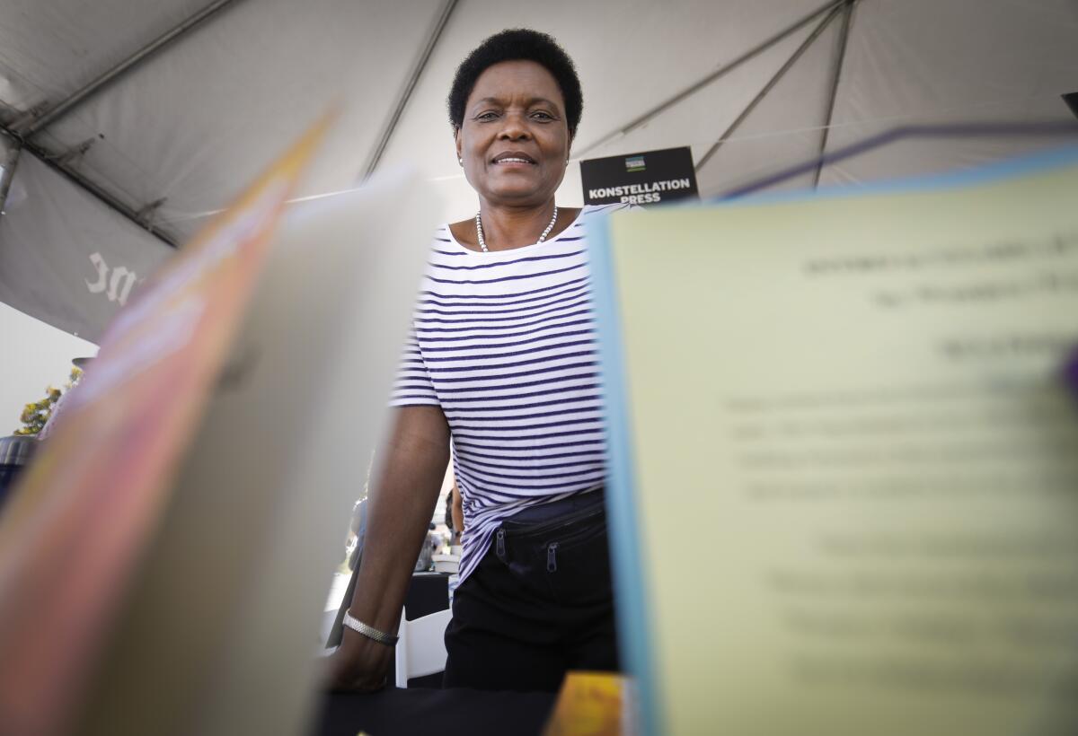 Author of three books, Wanjiru Warmam was one of the authors to attend the San Diego Union-Tribune Festival of Books at Liberty Station, August 24, 2019.