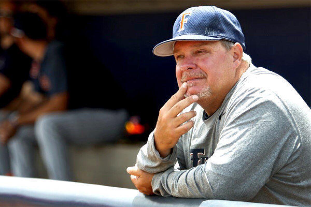 Cal State Fullerton baseball coach Rick Vanderhook has led the Titans to a record of 48-8 this season.