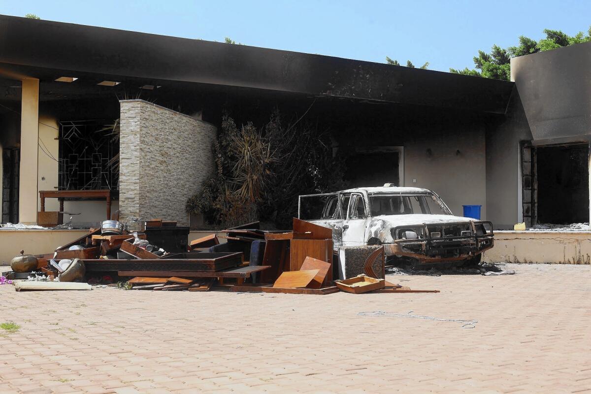 The September 2012 attack on the U.S. diplomatic mission in Benghazi, Libya, killed Ambassador J. Christopher Stevens and an aide. Two more Americans died in an attack on a nearby CIA compound.