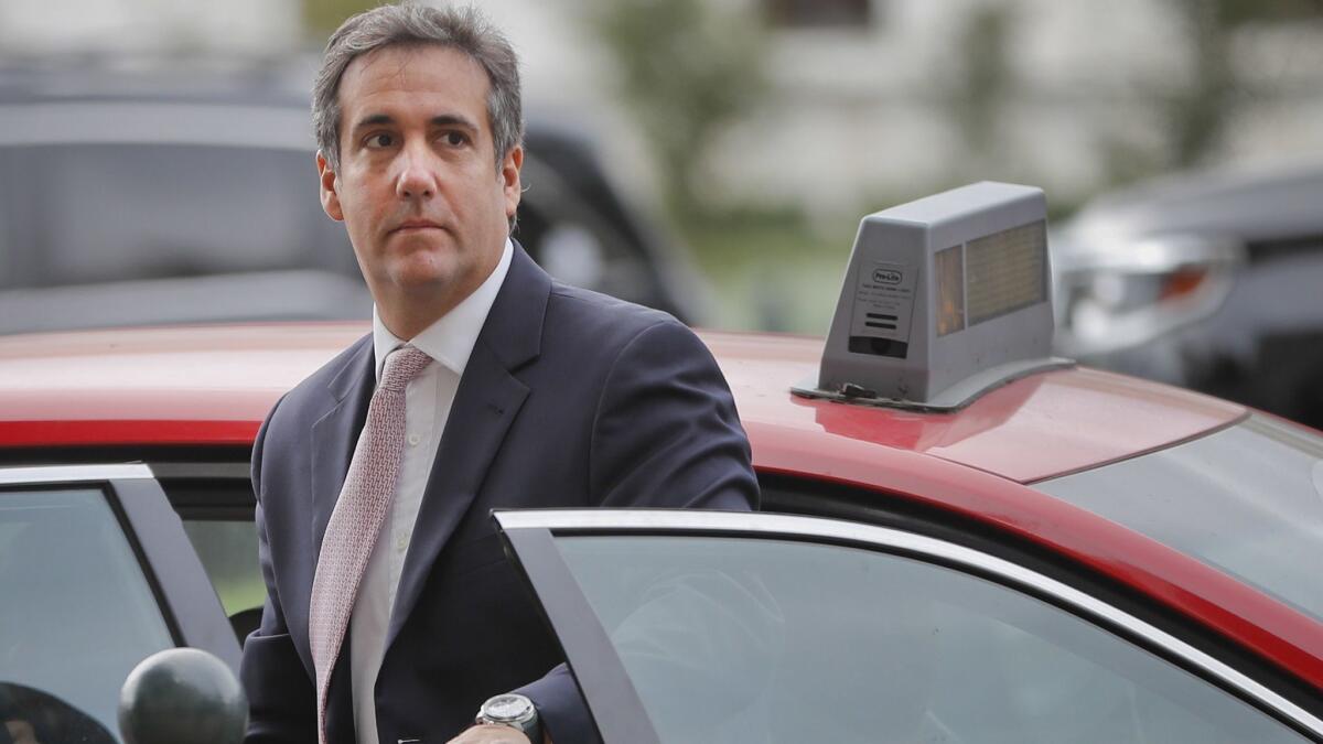 Michael Cohen in Washington in September 2017.