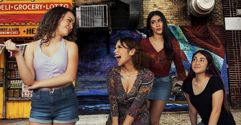 The Hair Salon Girls, led by Arianna Vila, left, at the San Diego Musical Theater