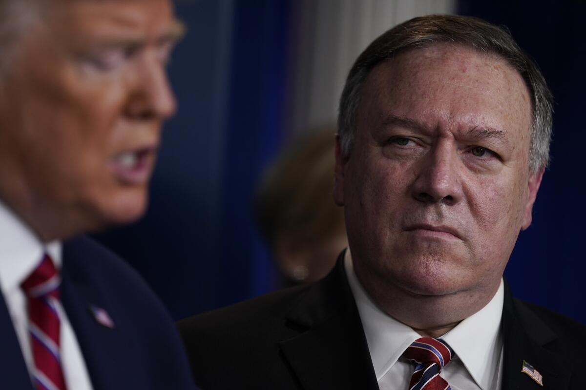President Trump and Secretary of State Mike Pompeo. 