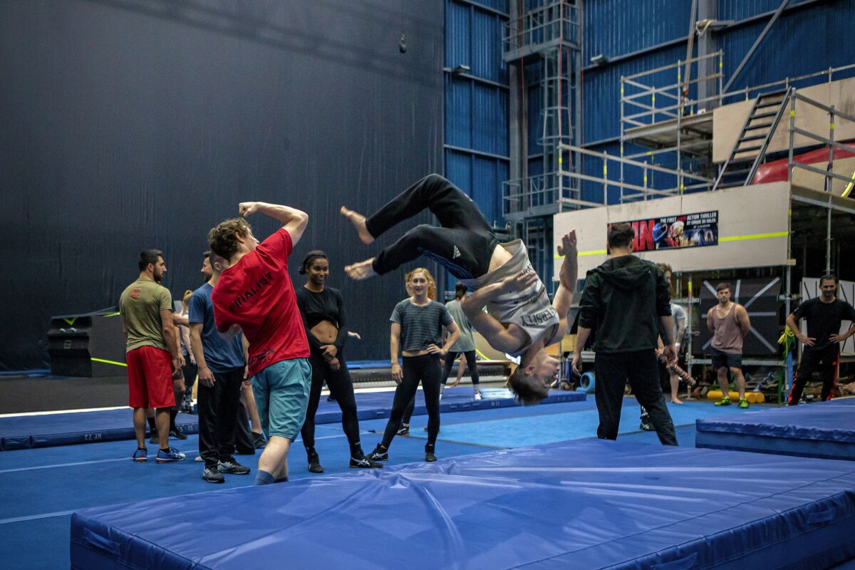 The cast of Cirque du Soleil's "R.U.N" works through action and fight sequences in Montreal ahead of the production's forthcoming opening in Las Vegas.