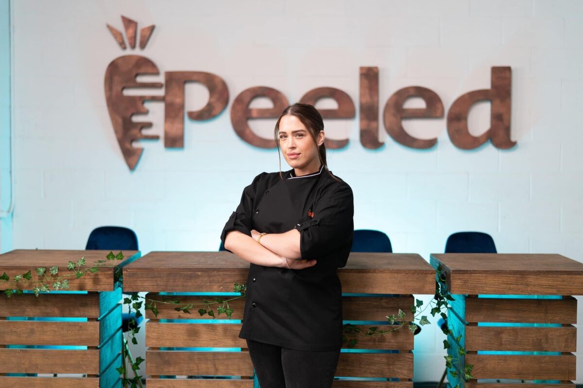 Chef Sandra Hurtault will compete on "Peeled," a cooking competition show that is 100 percent vegan.