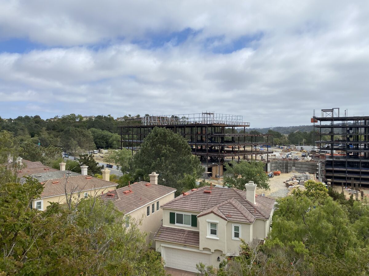 Torrey View under construction in Torrey Hills.
