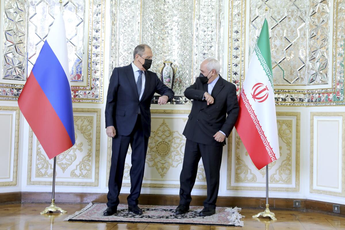 Iran's and Russia's foreign ministers