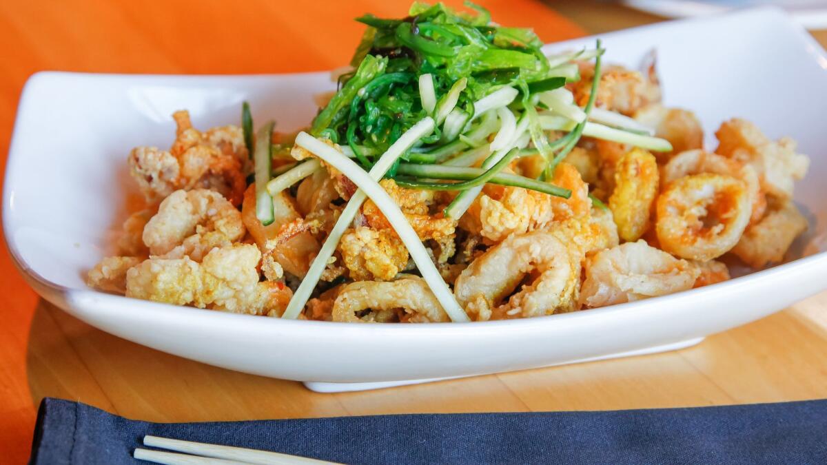 One of Café Japengo's most popular — and enduring — dishes is the curry-dusted calamari. "That's something we'd never take off the menu," said longtime Japengo server Lee Evans. "I dare you to make a better calamari."