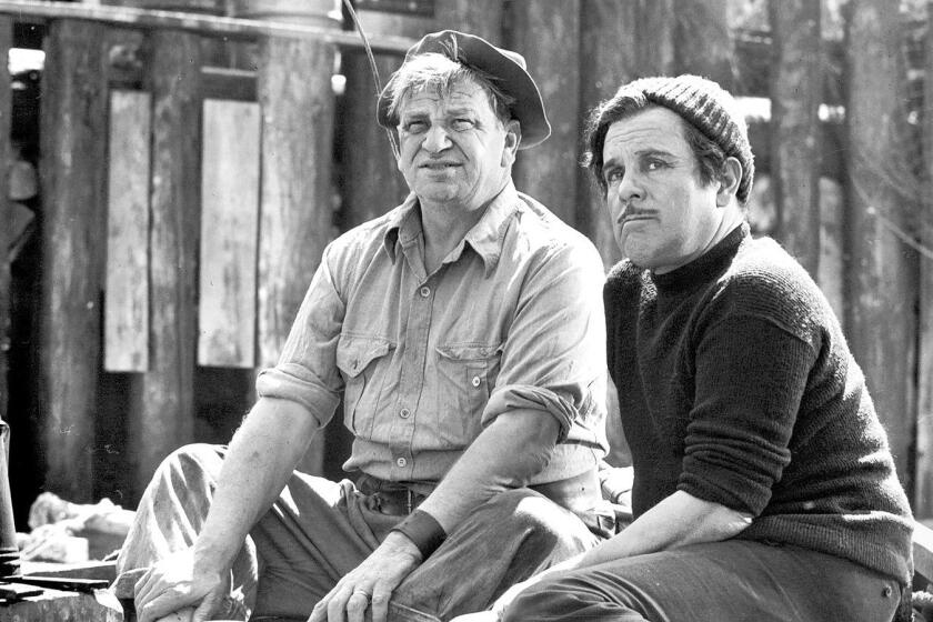 Wallace Beery, left, and Leo Carrillo in "Barnacle Bill" from 1941.