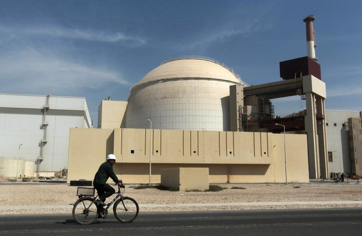 Reactor building of Iranian nuclear power plant