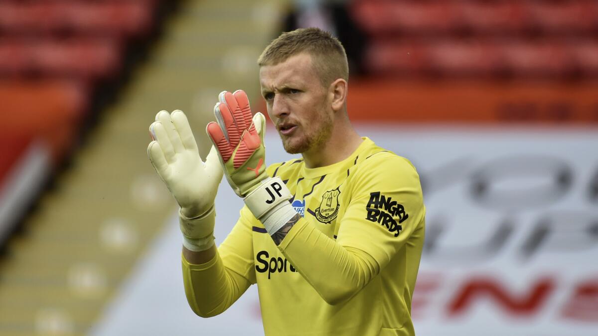 Everton goalkeeper Jordan Pickford will be playing for England against Iceland in the Nations League tournament on Saturday.