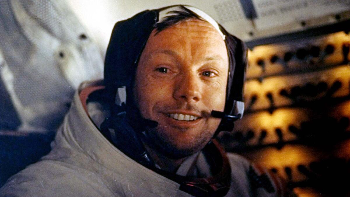 Neil Armstrong during the Apollo 11 mission to the moon.