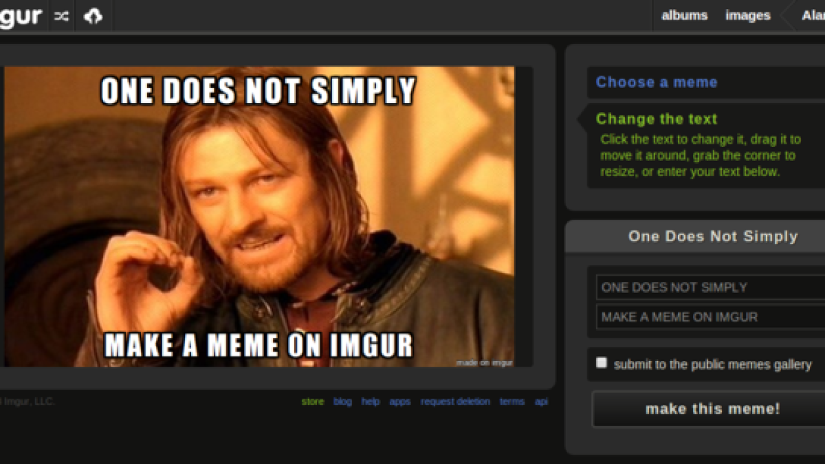 Imgur's MemeGen app lets you make your own memes