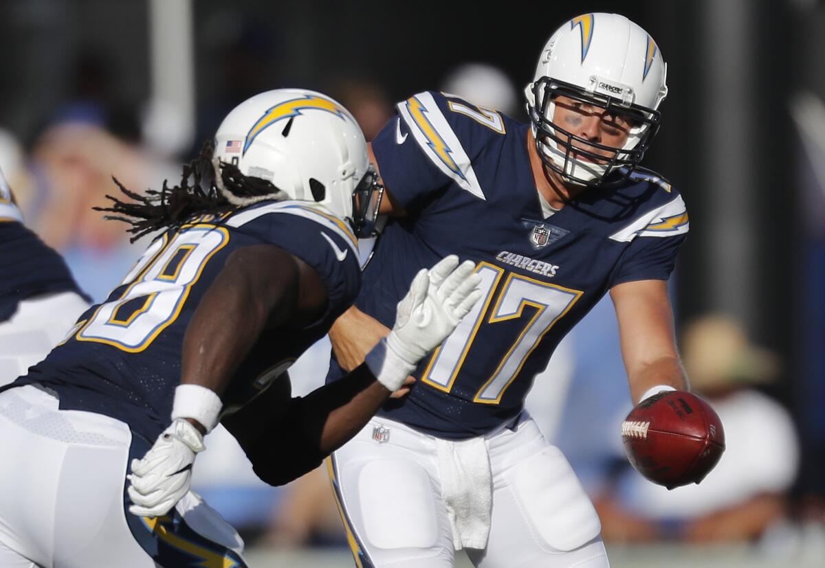 Philip Rivers and Melvin Gordon lead the Chargers into an AFC West showdown against the Broncos.