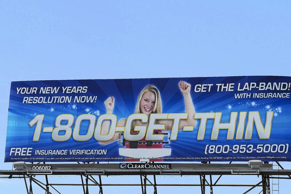 Companies operated by Michael and Julian Omidi advertised for several years on Southern California freeway billboards, radio and television with a catchy slogan: “Let your new life begin, call 1-800-GET-THIN.”