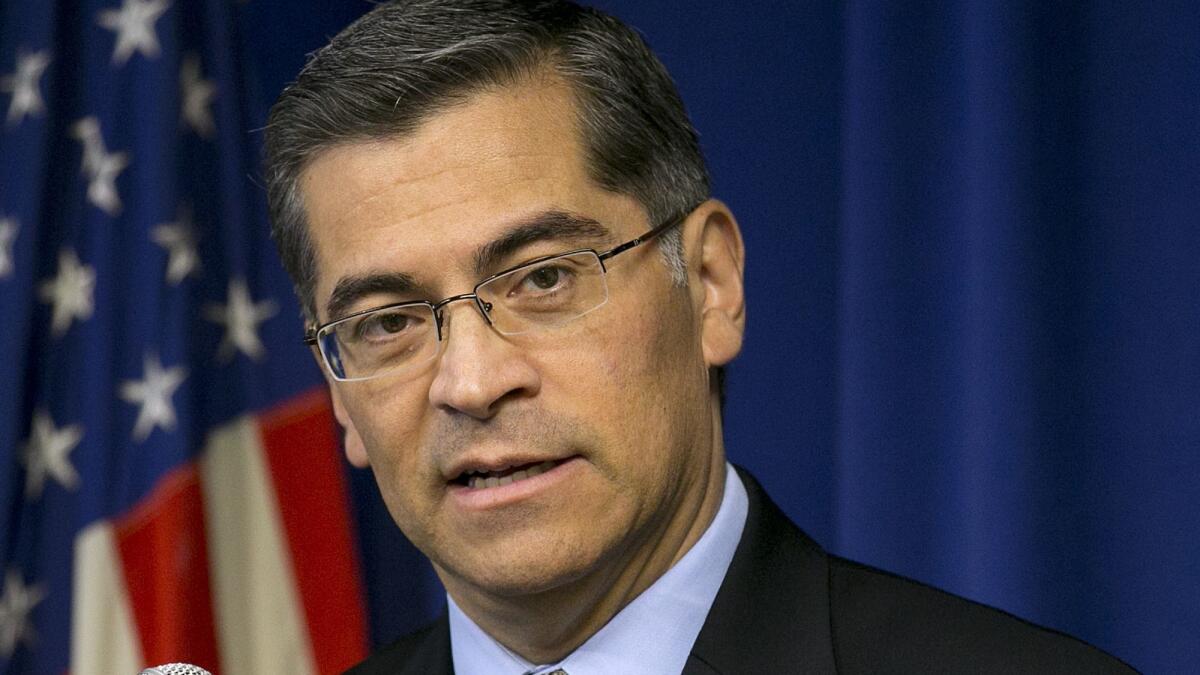 California Atty. Gen. Xavier Becerra, shown in January, filed a lawsuit accusing student loan processor Navient Corp. of harming consumers by failing to properly service the debts.