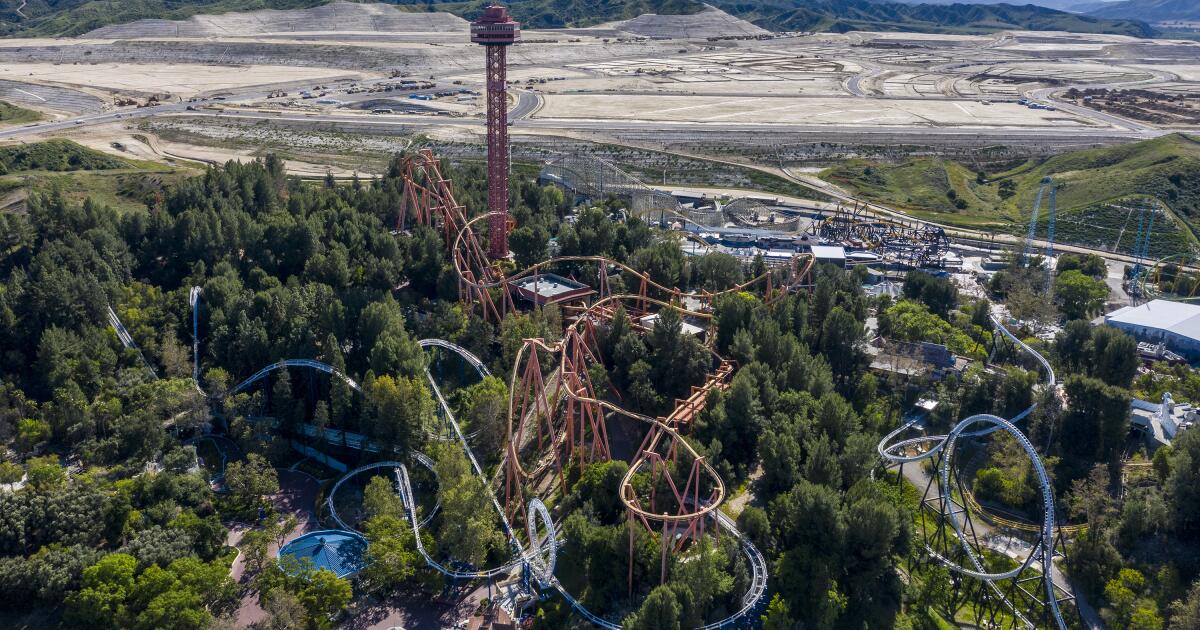 Teenagers at Six Flags Magic Mountain’s Fright Fest want a chaperone