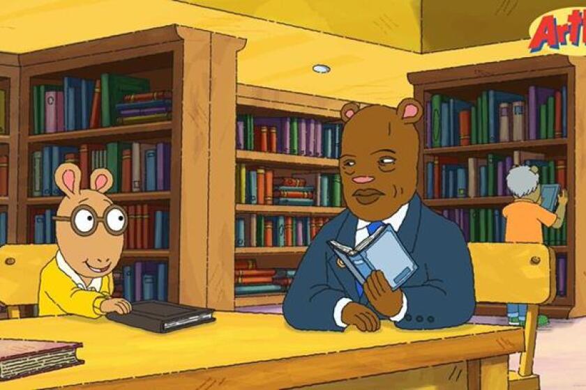 The late John Lewis guest-starred in an episode of the children's show, "Arthur," in 2018.
