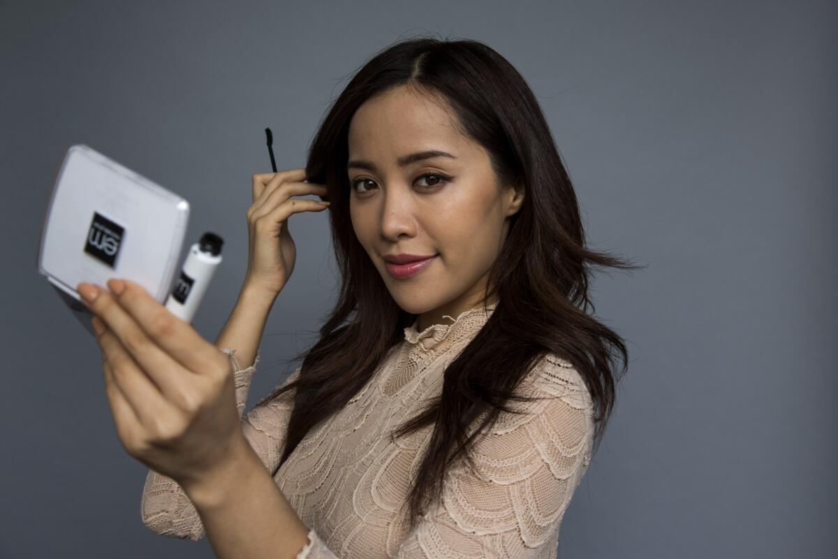 YouTube star Michelle Phan is photographed with her L'Oreal makeup line at Ipsy Studios in Santa Monica on July 14.
