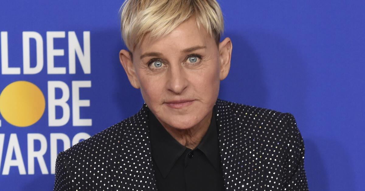Ellen DeGeneres riffs on receiving ‘kicked out’ of showbiz after toxic-lifestyle allegations
