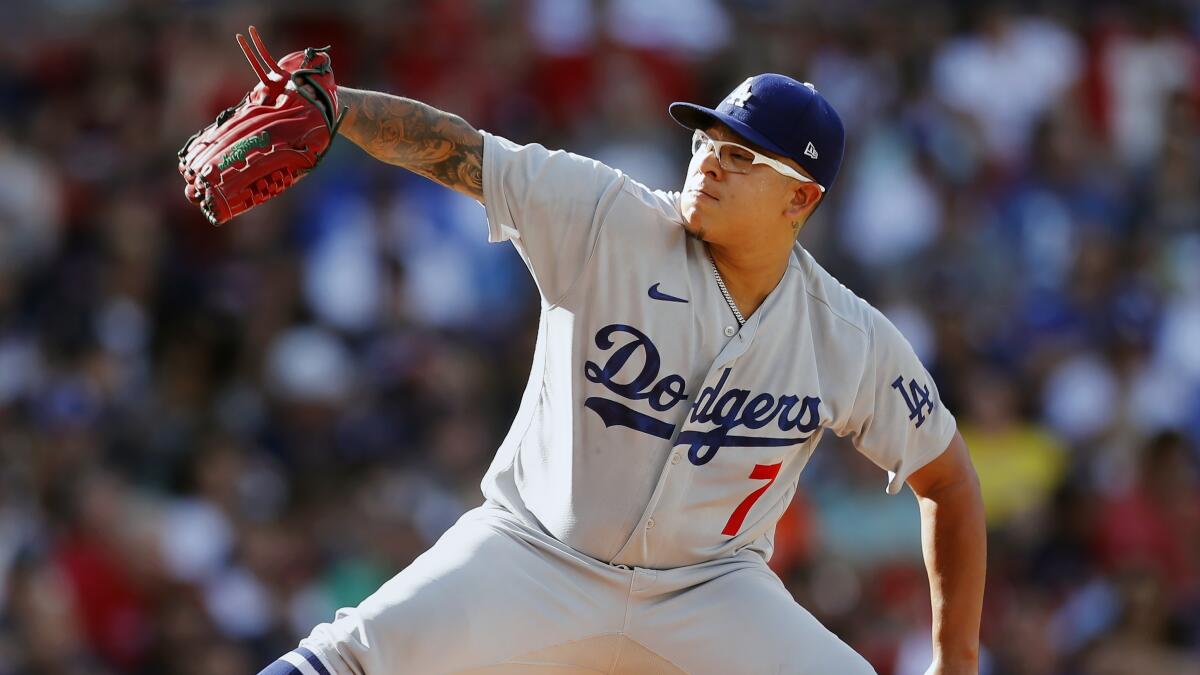 For Julio Urías, winning World Series honors a Dodgers legend - Los Angeles  Times