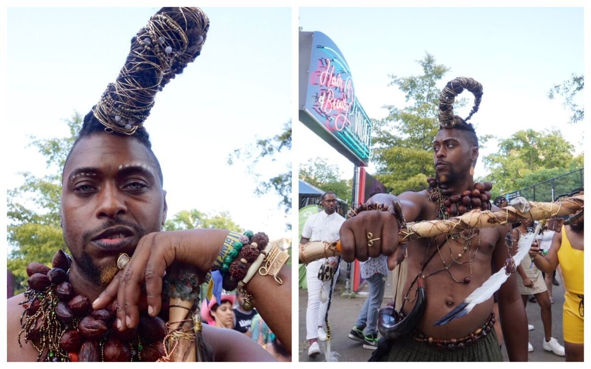 Lamar Beane at Afropunk in Brooklyn, N.Y.