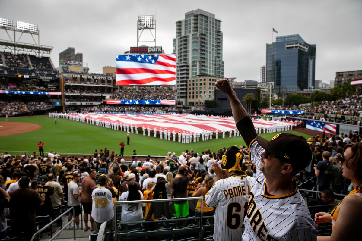 Padres dubbed it Opening Day, with all the pomp and circumstance that is typical of the first home game of the season.