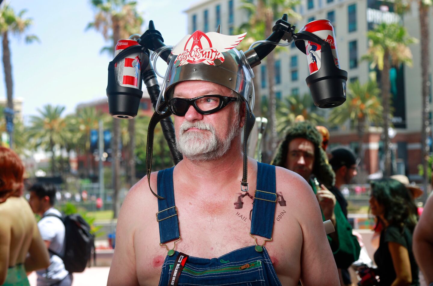 Bill Craig of San Jacinto was dressed as Odin from Asgard Trailer Park at Comic-Con in San Diego on July 20.