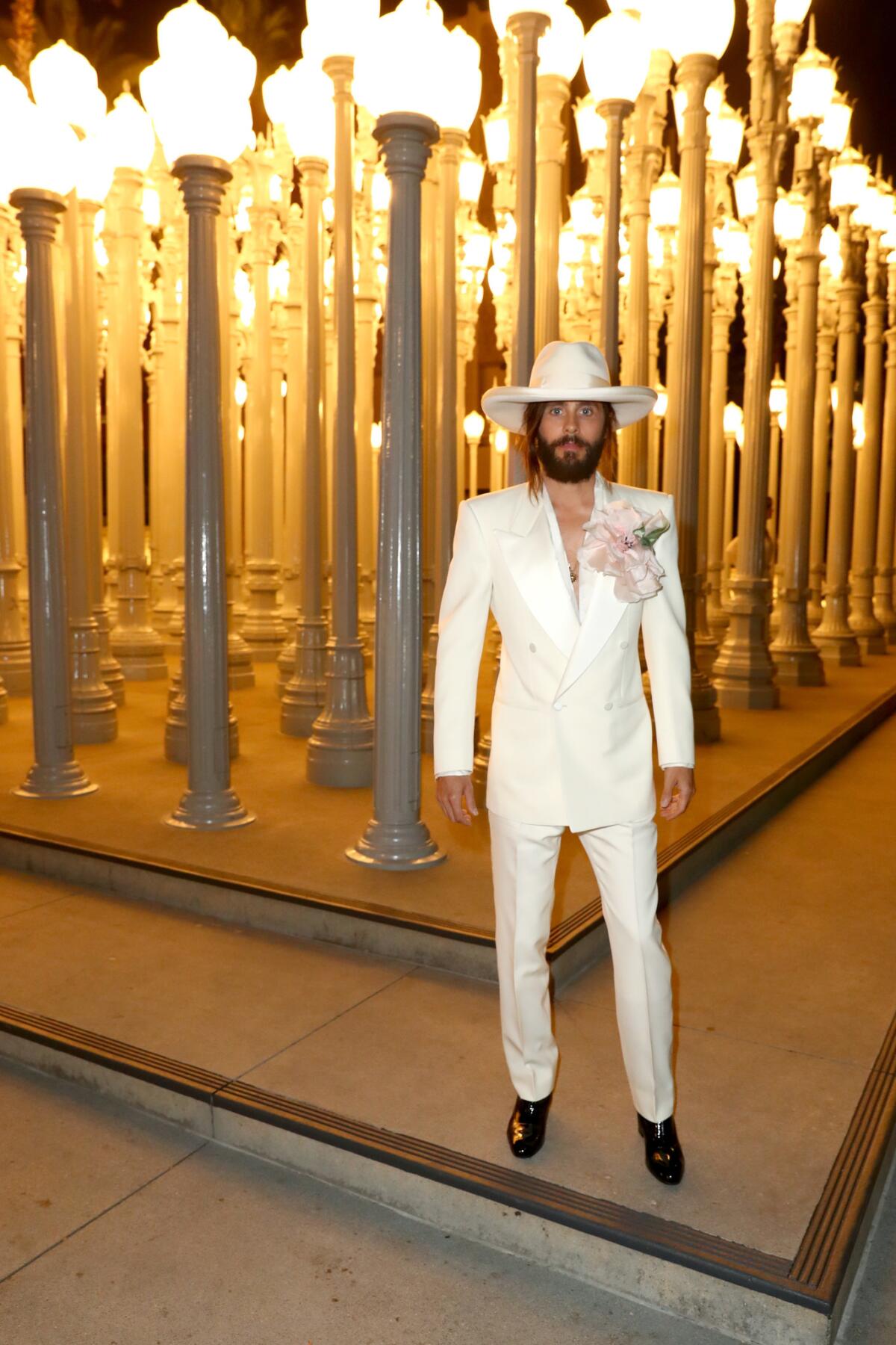 Actor Jared Leto attends the 2018 LACMA Art + Film Gala in Los Angeles.