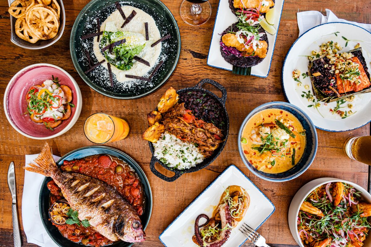 A selection of dishes at newly opened Fresco Cocina in Carlsbad.