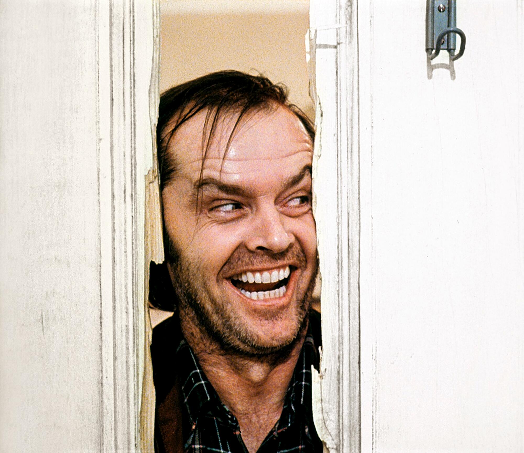An alternate take of Jack Nicholson in "The Shining," from a new book of ephemera.